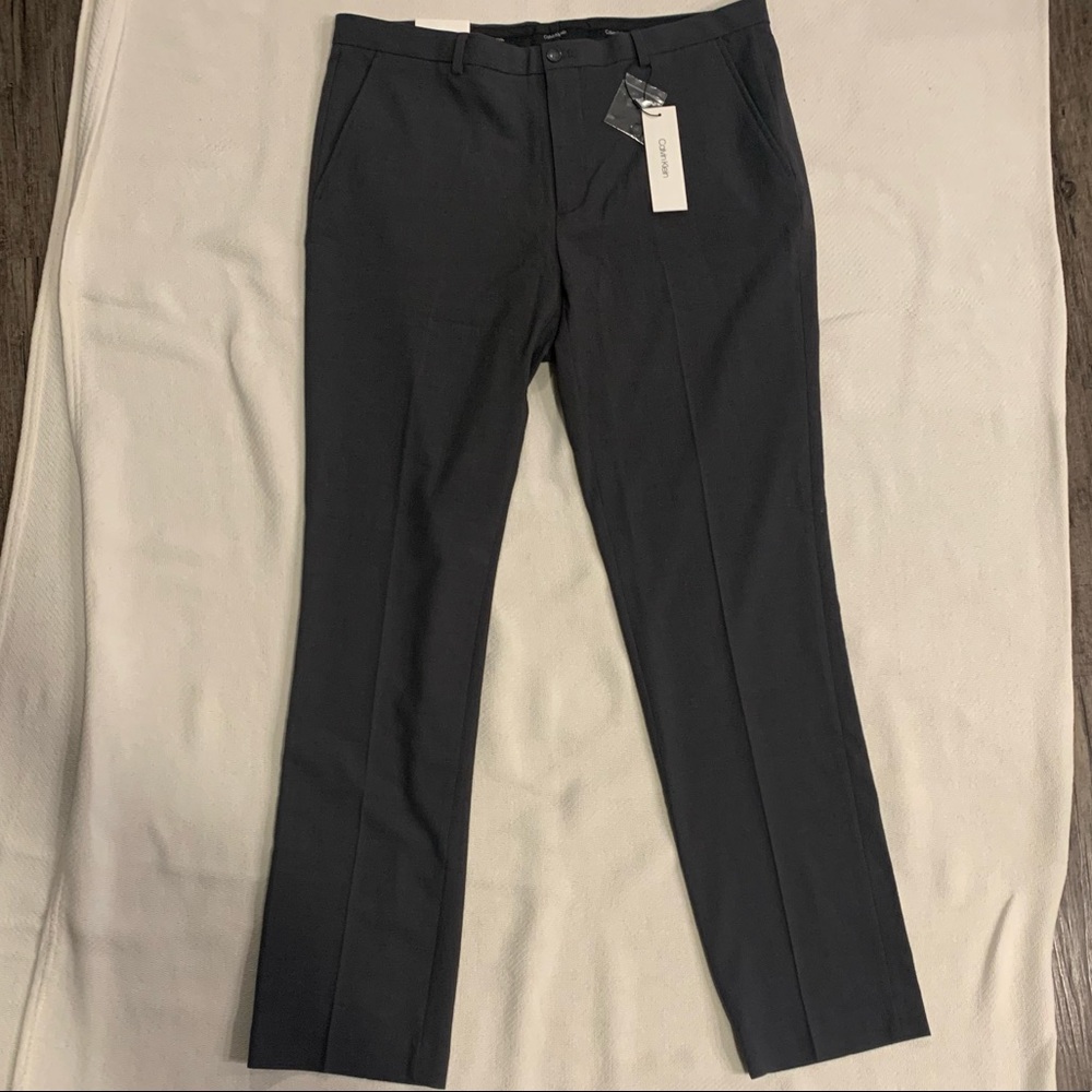 Calvin Klein Dark Gray 36x34 Dress Pants.
